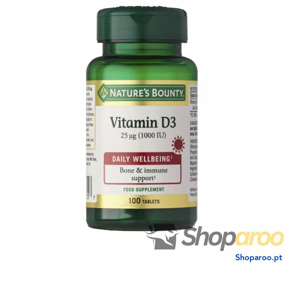 Vitamina D Nature’s Bounty Ui D3 100 Unidades
