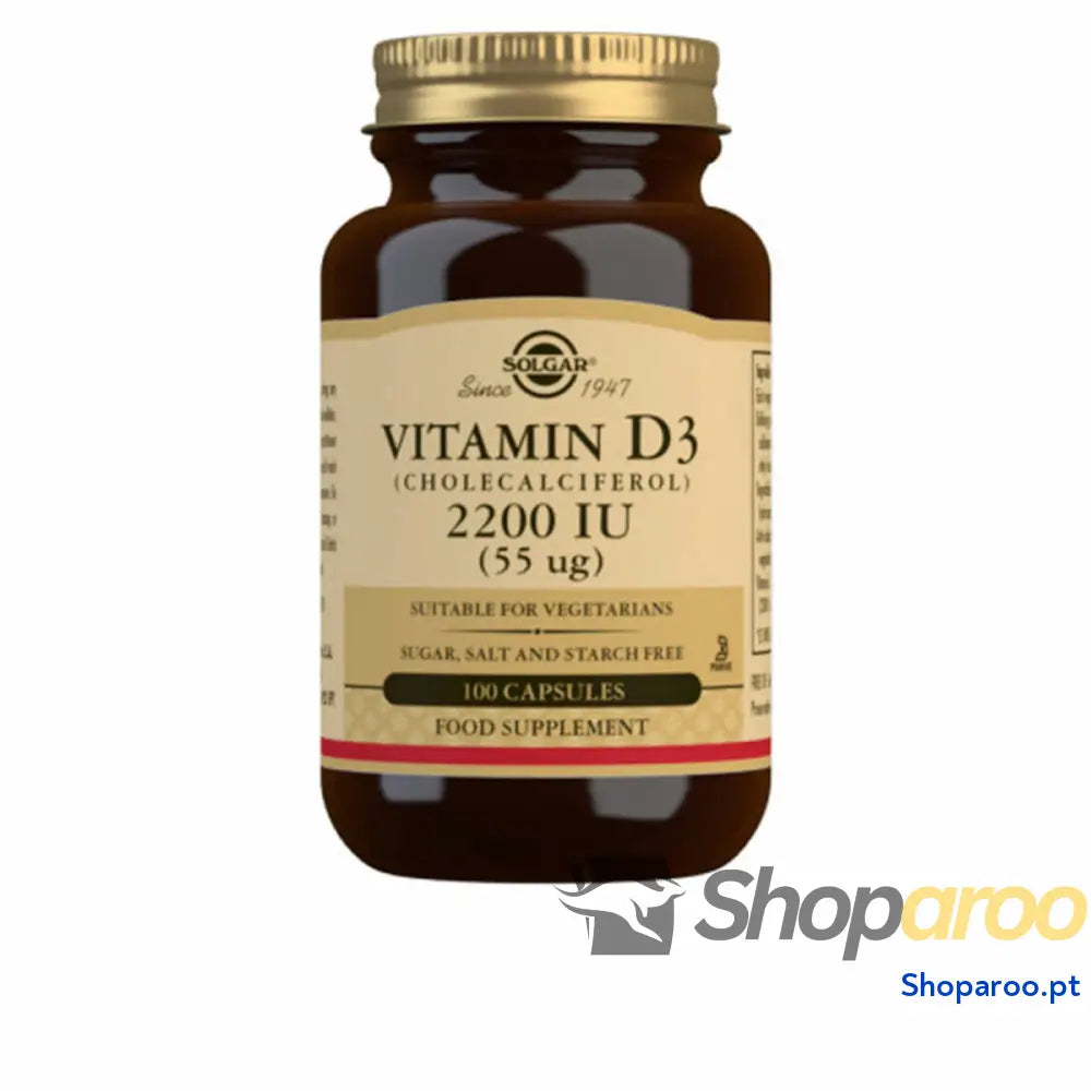 Vitamina D3 (Colecalciferol) Solgar 100 Unidades
