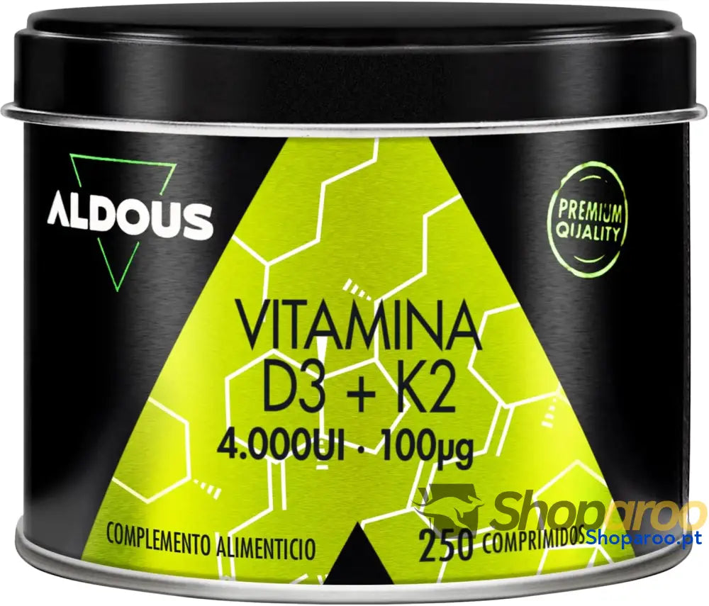 Vitamina D3 e K2 EJOOY 4000 UI 250 Comprimidos Veganos