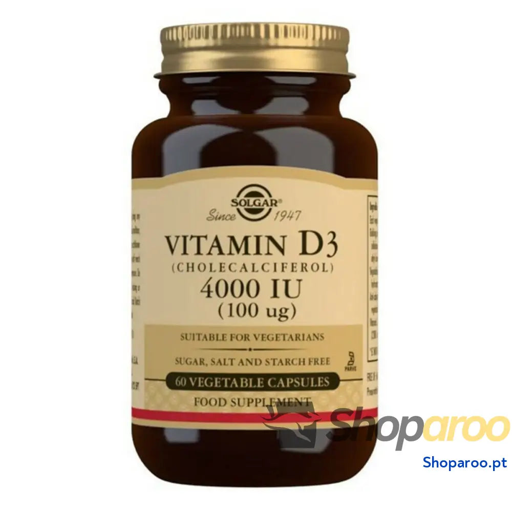 Vitamina D3 Solgar E52907 Cápsulas vegetais (60 uds)