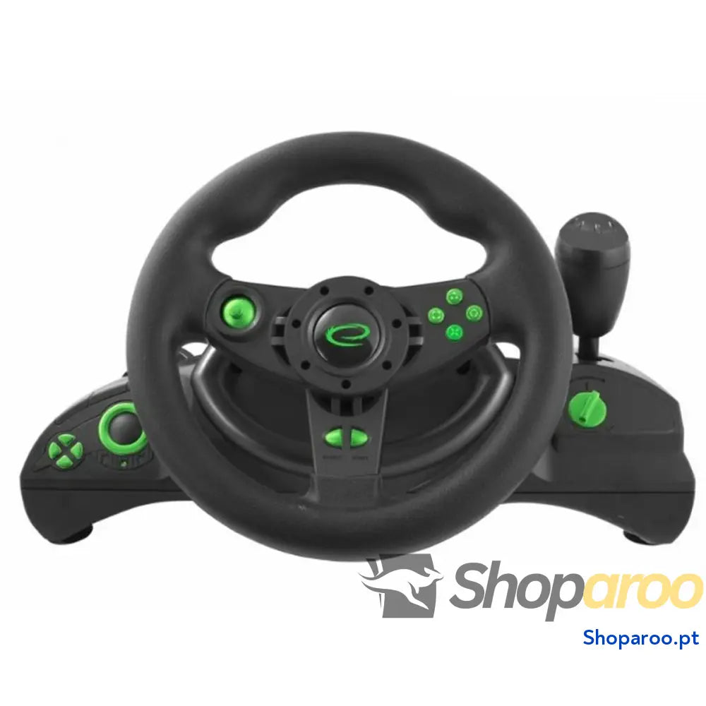 Volante de Corrida Esperanza EGW102 Pedais Verde PC PlayStation 3