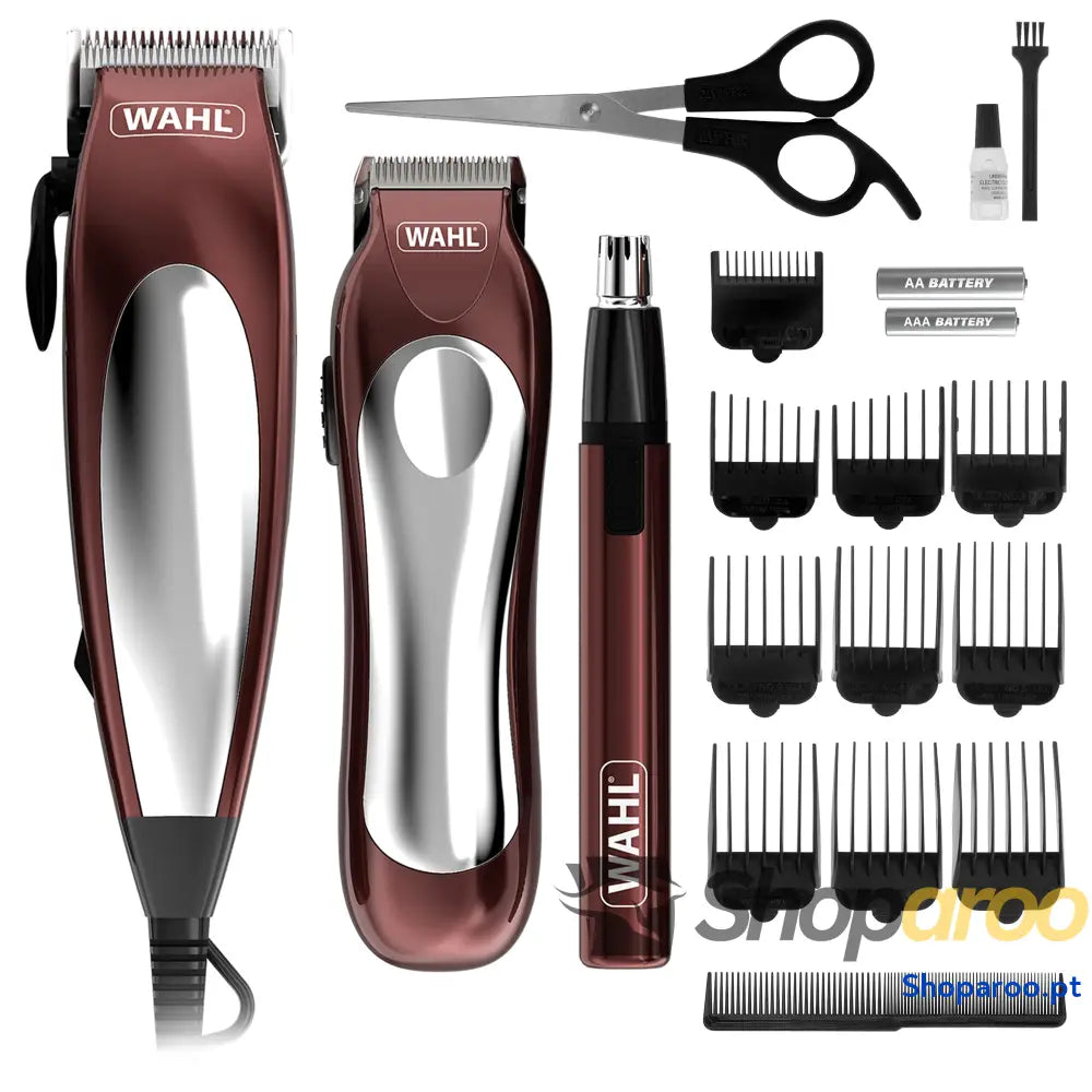 Wahl Home Pro kit de corte cabelo máquina cortar com fio para homem DIY em casa