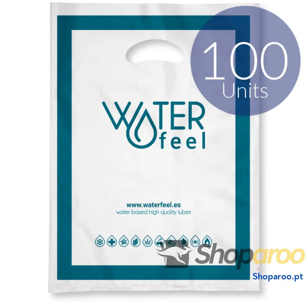 WATERFEEL 100 SACOS PLÁSTICOS GRANDES 40 X 50 CM