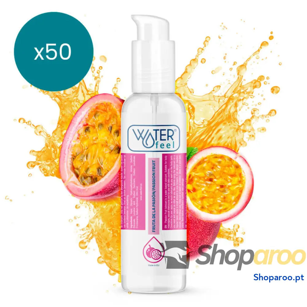 WATERFEEL - LUBRIFICANTE À BASE ÁGUA DE MARACUJÃO 175 ML PACK 50 UNIDADES
