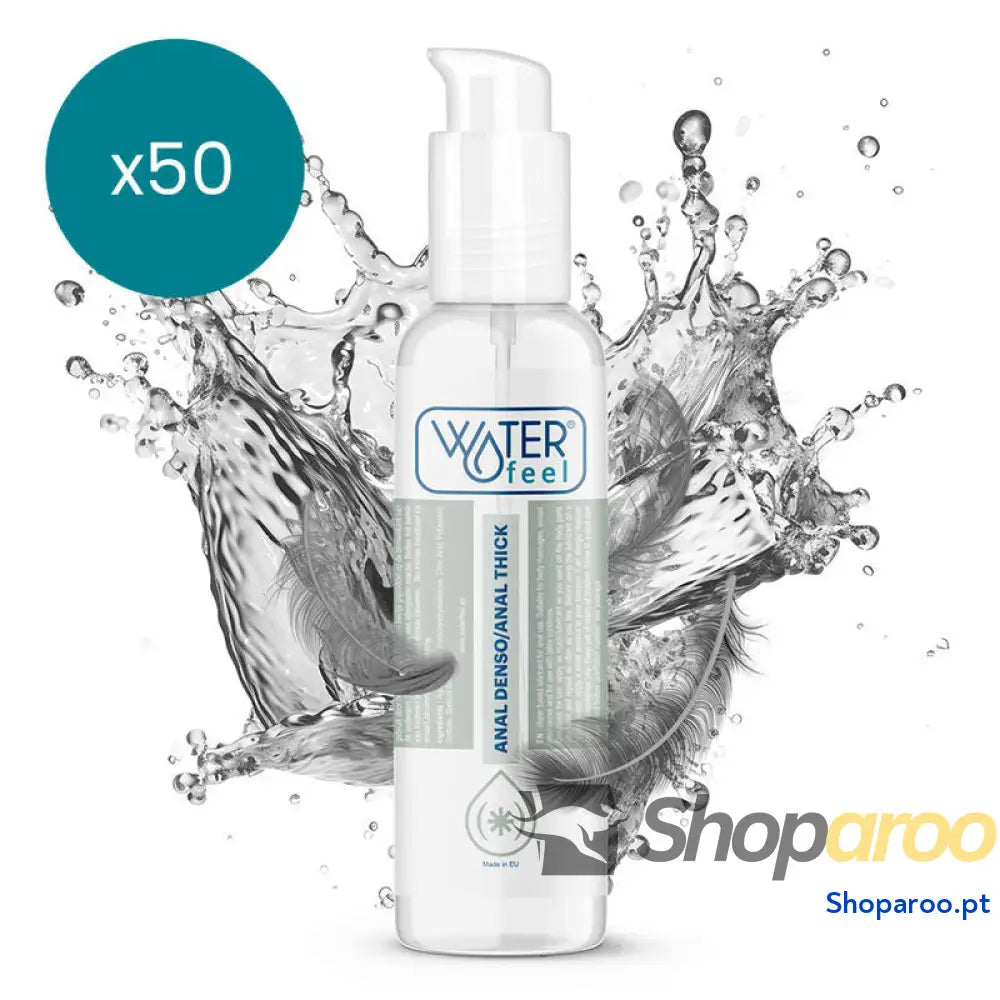 WATERFEEL - LUBRIFICANTE ANAL 150 ML PACK 50 UNIDADES