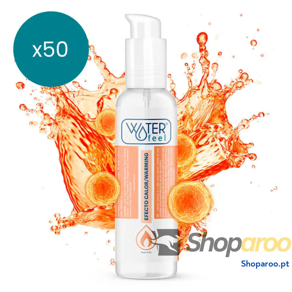 WATERFEEL - LUBRIFICANTE EFEITO DE CALOR 150 ML PACK 50 UNIDADES
