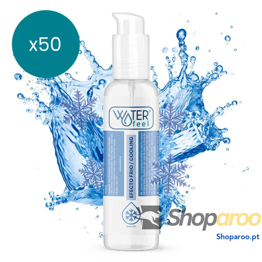 WATERFEEL - LUBRIFICANTE EFEITO FRIO 150 ML PACK 50 UNIDADES