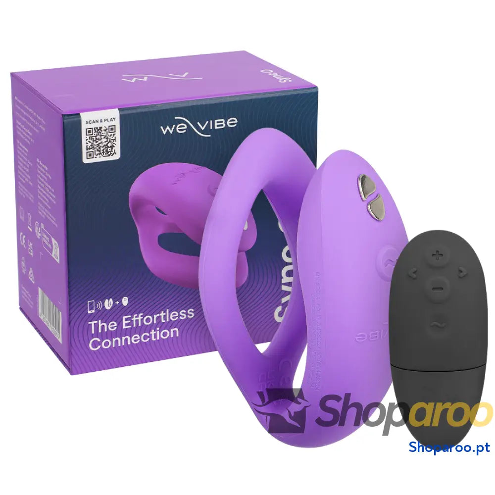 WE-VIBE - SYNC O VIBRADOR FLEXÍVEL CONTROLE REMOTO VIOLETA