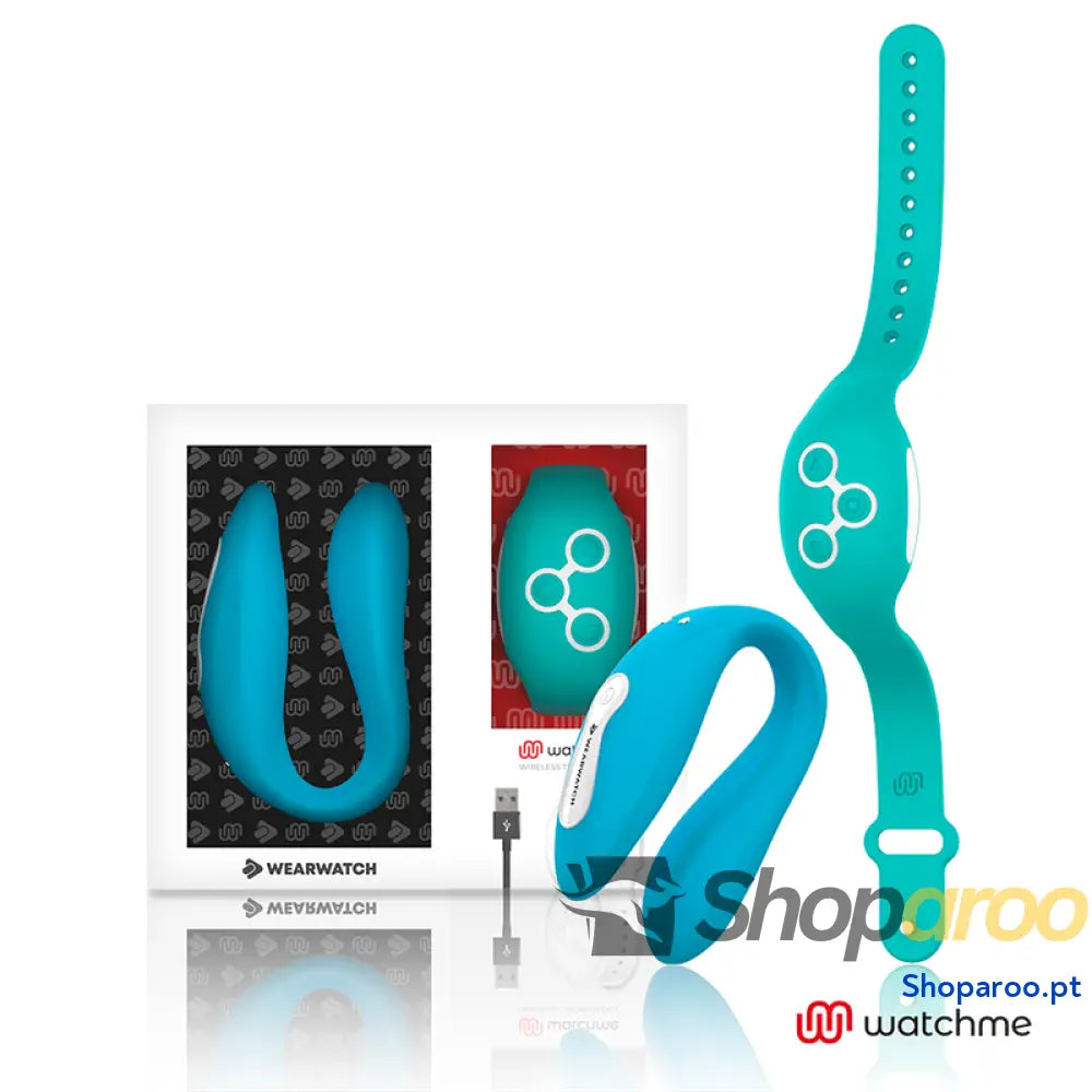 WEARWATCH - VIBRADOR WATCHME DE TECNOLOGIA DUPLA INDIGO/ÁGUA DO MAR