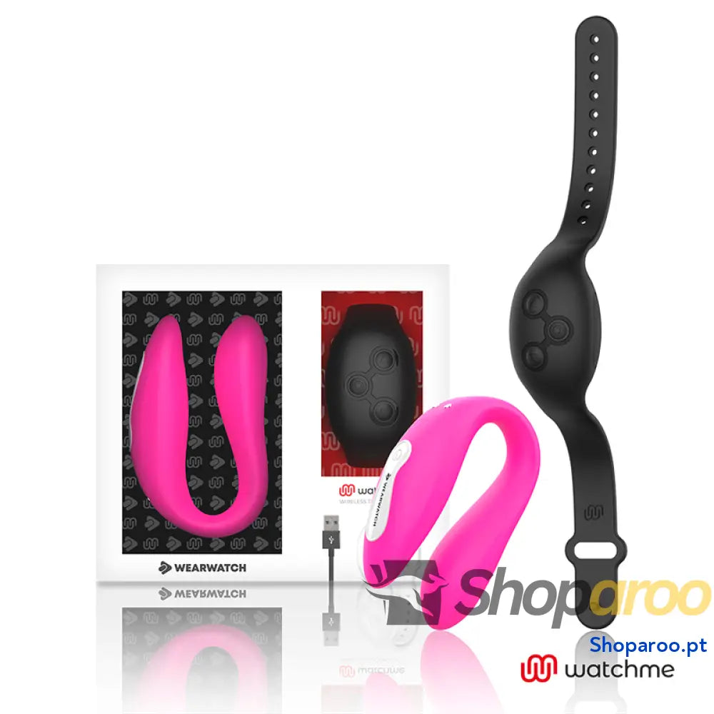 WEARWATCH - VIBRADOR WATCHME DUAL TECHNOLOGY FÚCSIA/AZABACHE