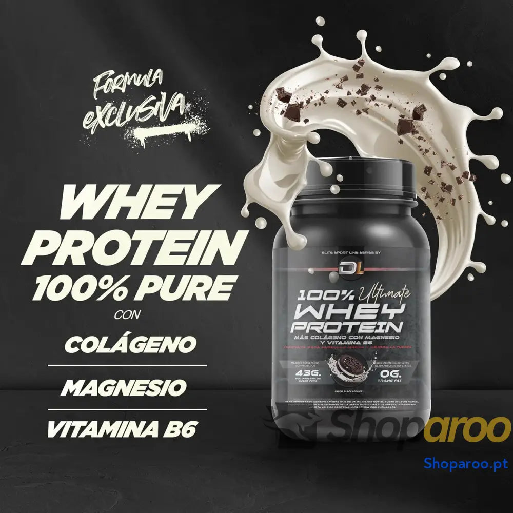 Whey Protein Proteína em pó com colagénio magnésio e aminoácidos aumenta a massa muscular apoia o desenvolvimento