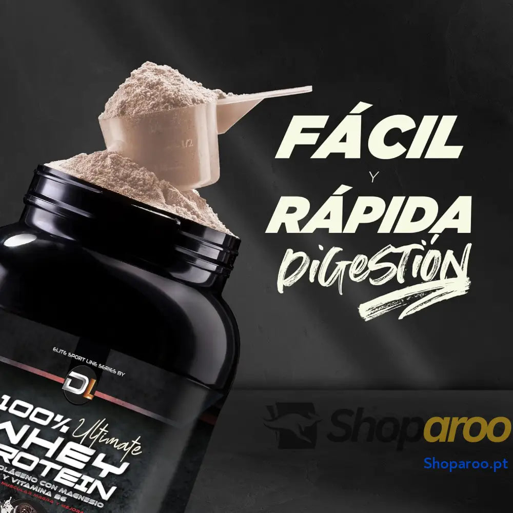 Whey Protein Proteína em pó com colagénio magnésio e aminoácidos aumenta a massa muscular apoia o desenvolvimento