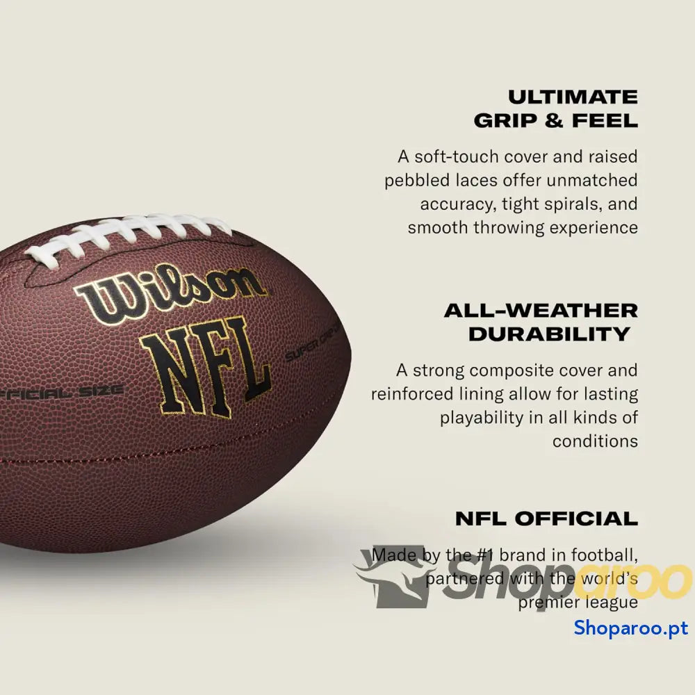 Wilson NFL Super Grip Bola de futebol americano