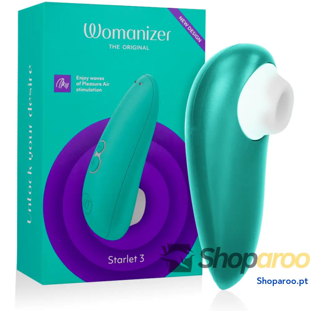 WOMANIZER - ESTIMULADOR CLITORIAL STARLET 3 TURQUESA
