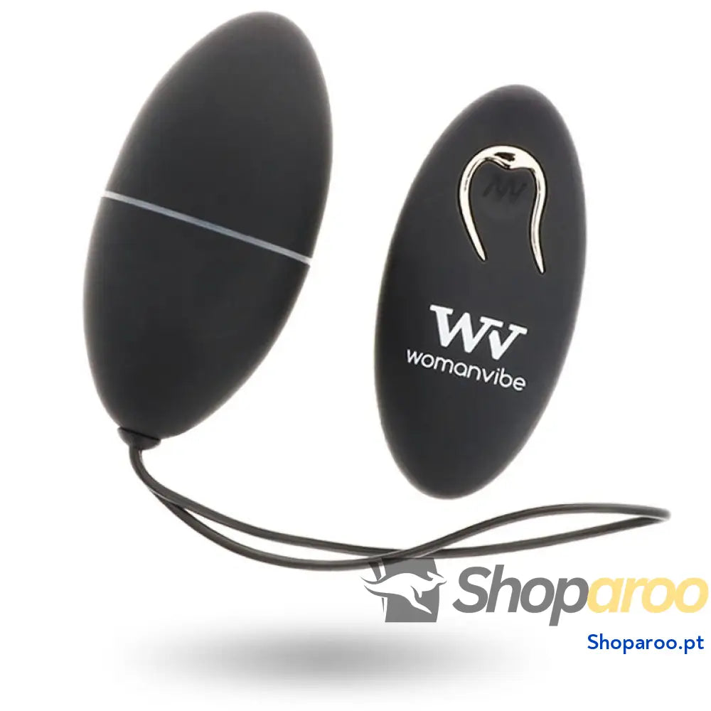 WOMANVIBE ALSAN EGG CONTROLE REMOTO PRETO SILICONE