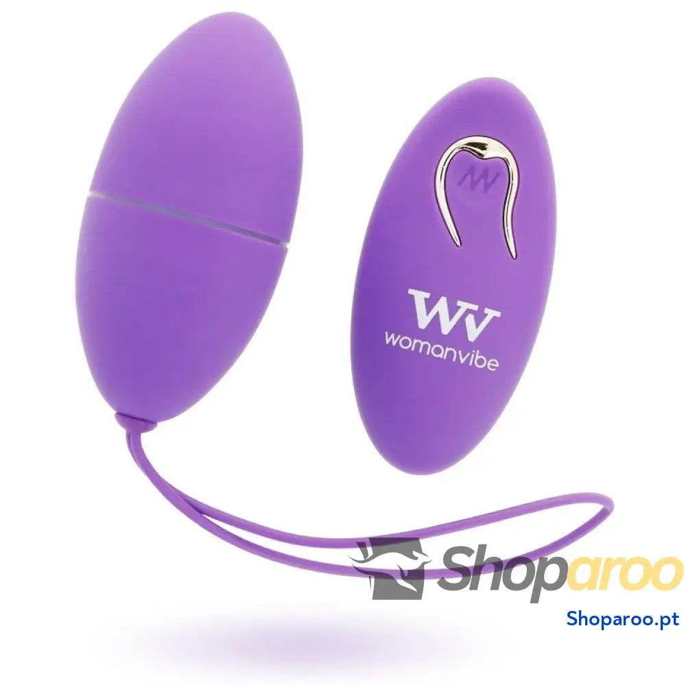 WOMANVIBE ALSAN EGG CONTROLE REMOTO SILICONE ROXO
