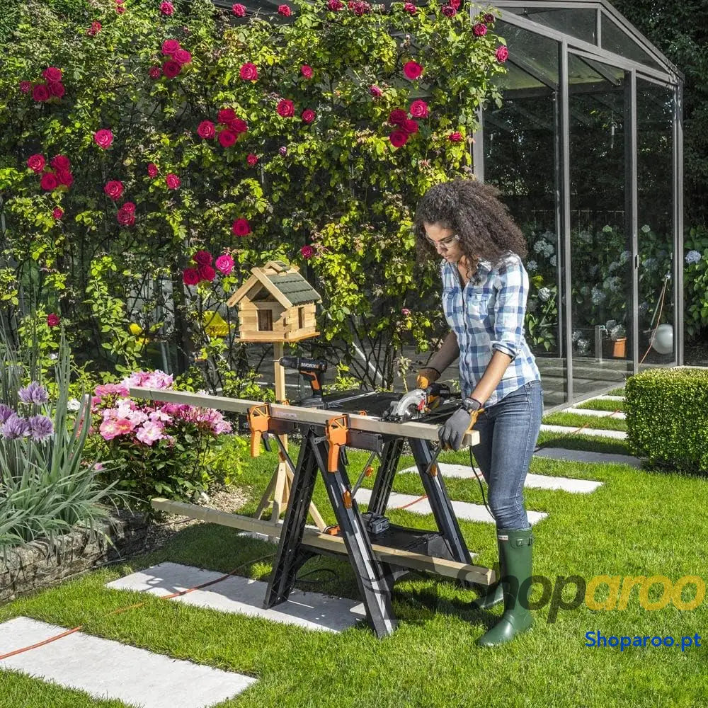 WORX Mesa de trabalho dobrável | Pegasus | WX051 | Portátil e leve