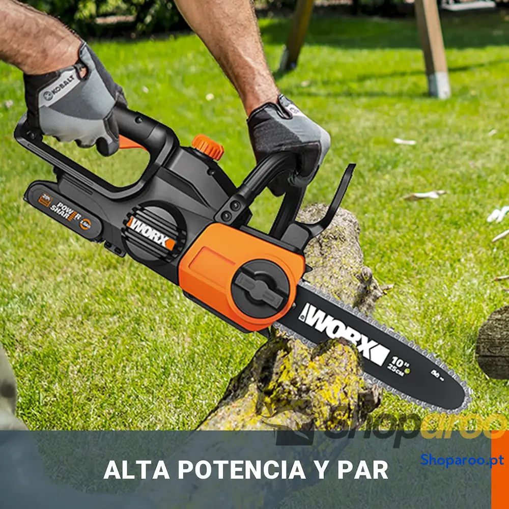 WORX Motosserra 20 V | PowerShare | WG322E.9 Sem bateria sem carregador 25 cm