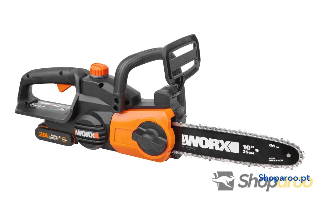 WORX Motosserra 20 V | PowerShare | WG322E.9 Sem bateria sem carregador 25 cm