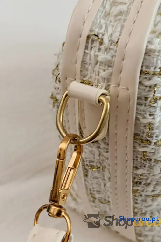 Woven Removable Strap Shoulder Bag