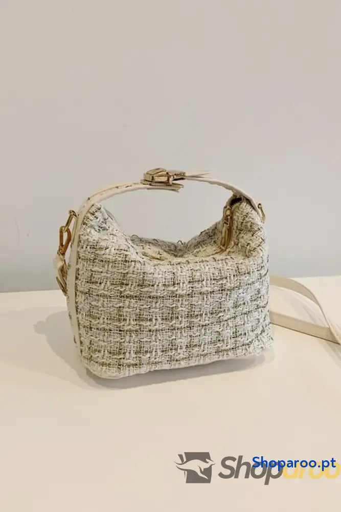 Woven Removable Strap Shoulder Bag