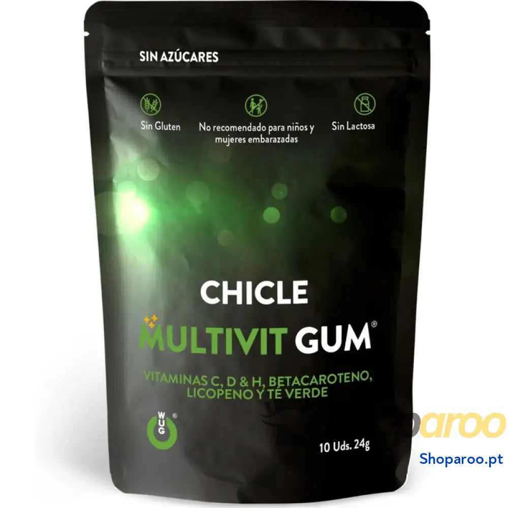 WUG GUM MULTIVIT VITAMIN C H D BETA CAROTENE LYCOPENE AND GREEN TEA 10 UNITS