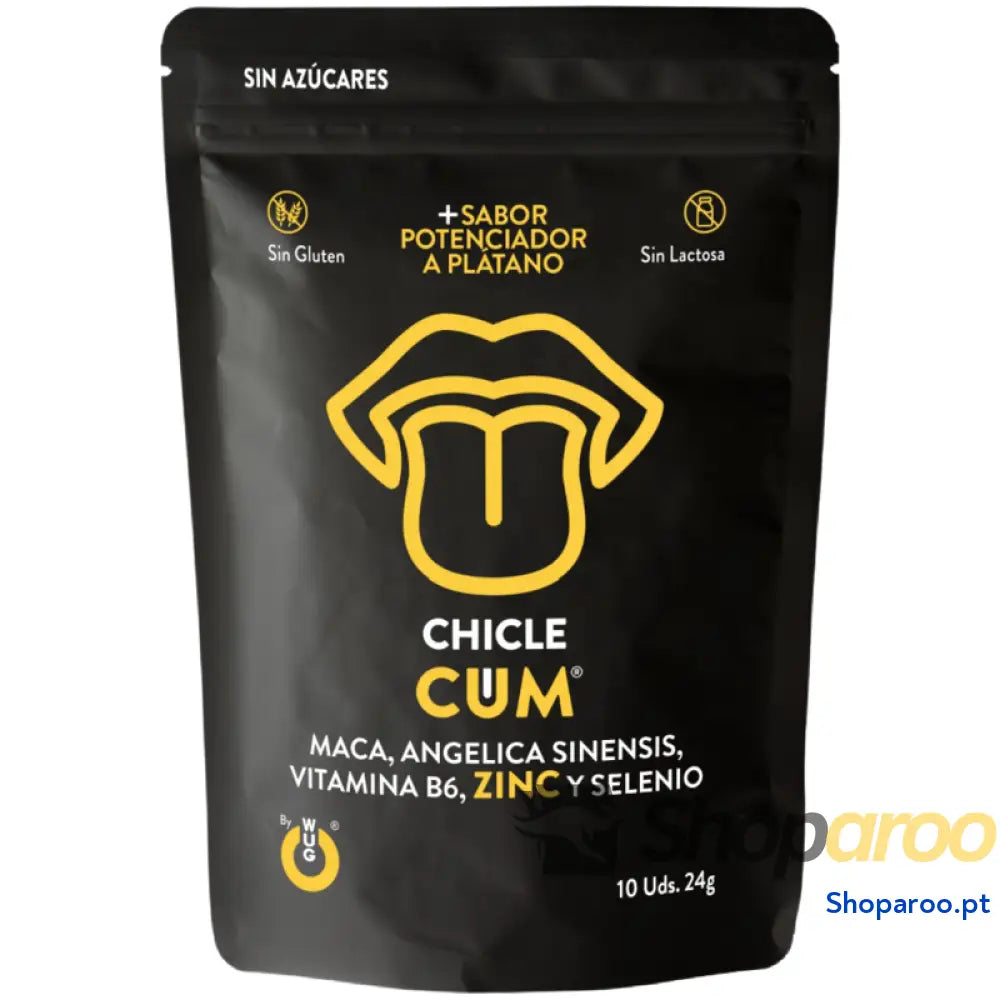 WUG SEX SENSE CUM EJACULATION AUMENTA GOMA E SÊMEN SABOR BANANA 10 UNIDADES