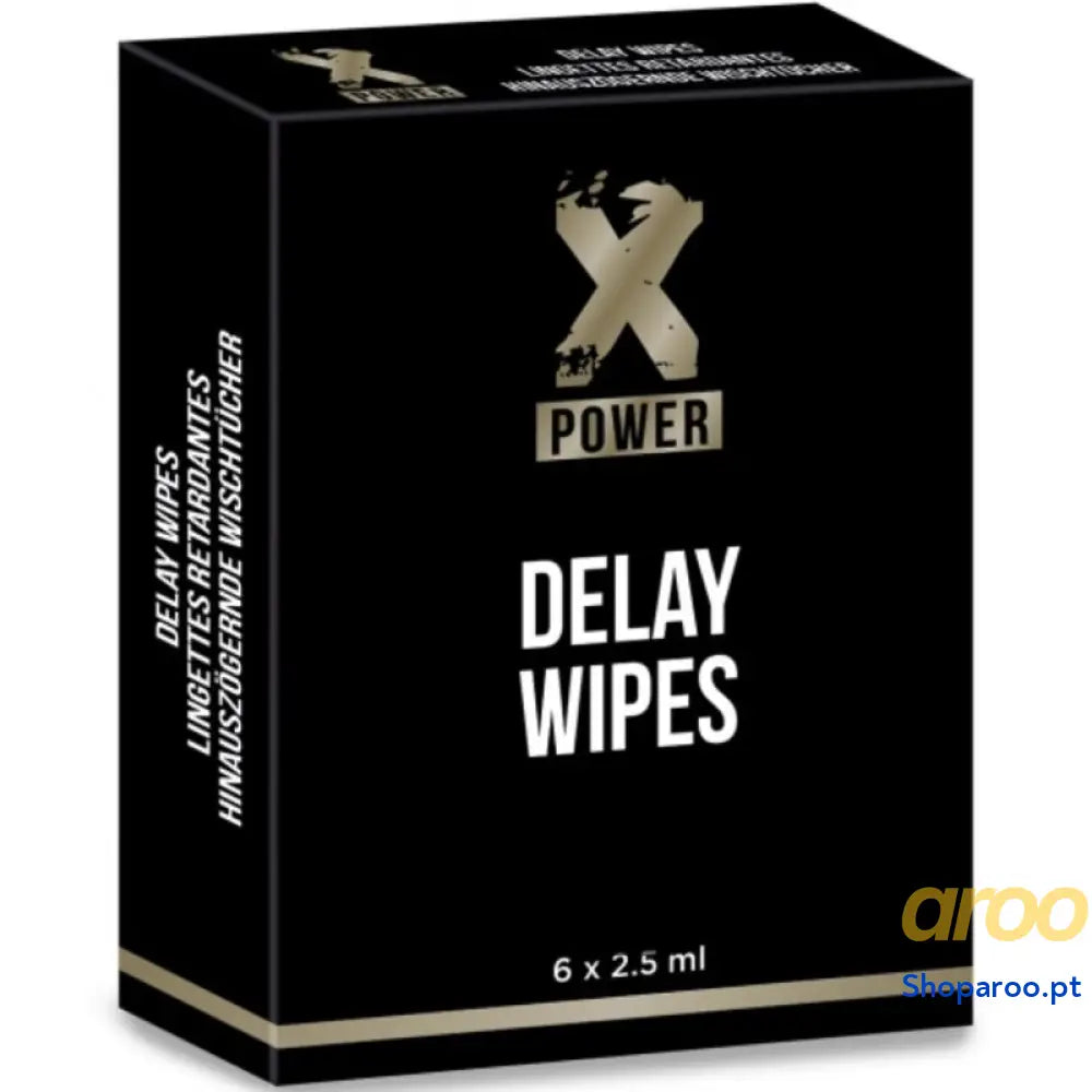 X POWER DELAY WIPES 6 UNIDADES