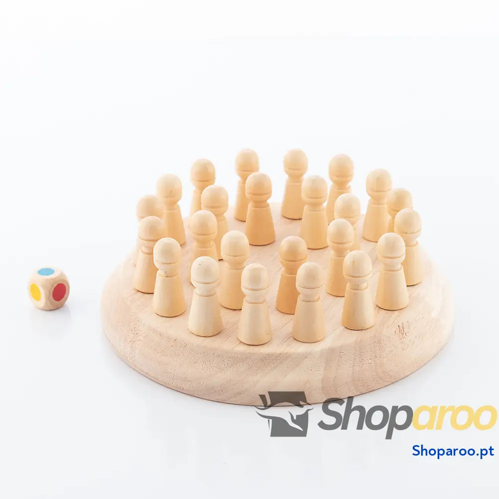 Xadrez de Memória Madeira Taeda InnovaGoods 26 Peças