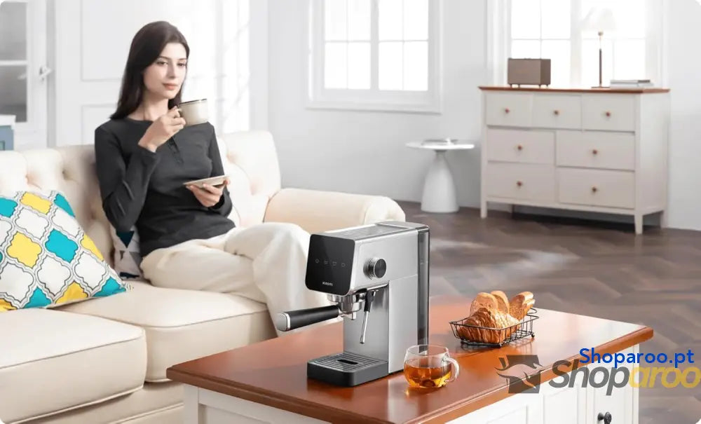 Xiaomi Máquina espresso semiautomática bomba de 20 bares tanque 0,9 l design compacto 1350 W