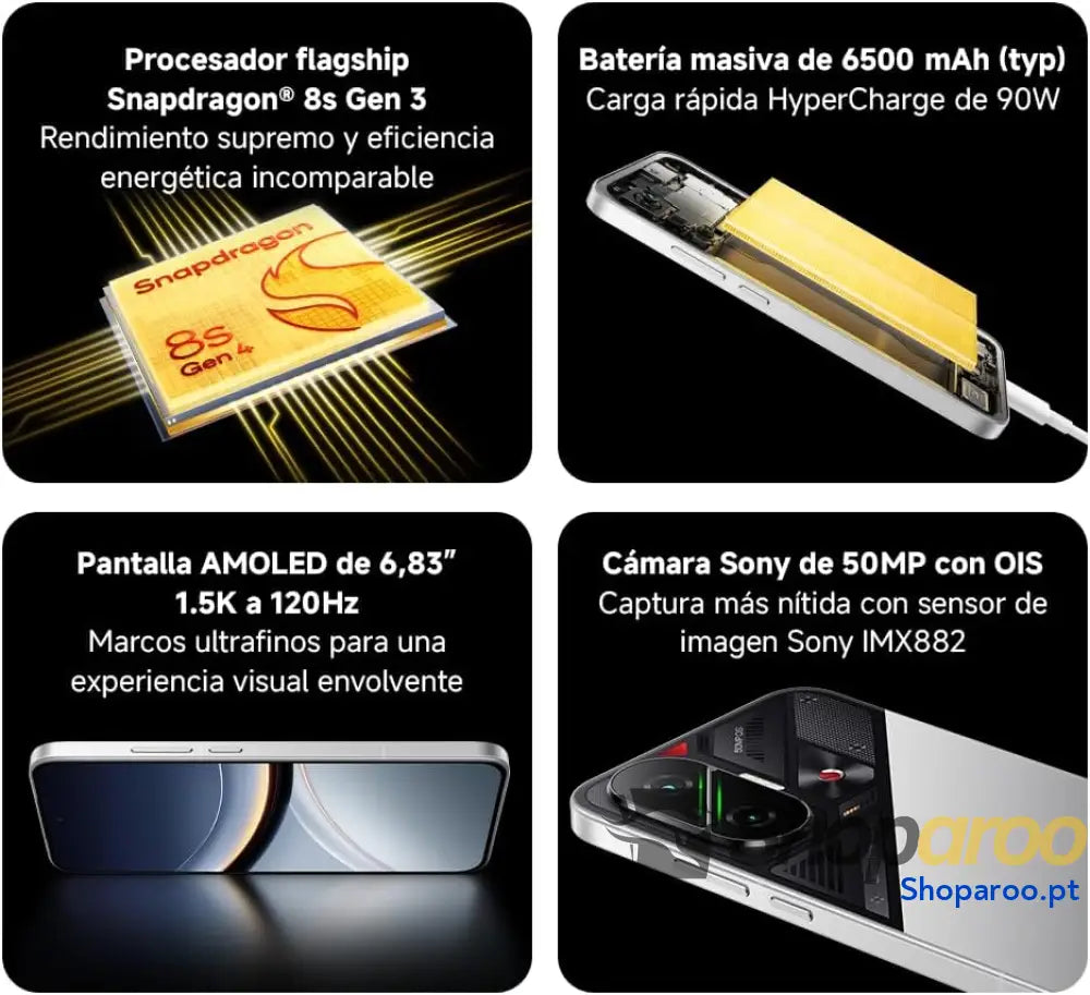 Xiaomi POCO F7 Smartphone de 12 + 512 GB Câmara Sony 50 MP com OIS Ecrã AMOLED 6,83’’ 1,5K a 120 Hz Snapdragon 8s Gen 4