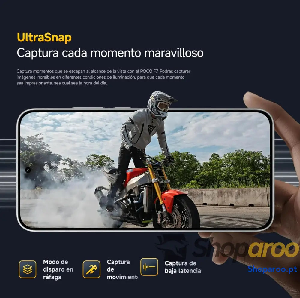 Xiaomi POCO F7 Smartphone de 12 + 512 GB Câmara Sony 50 MP com OIS Ecrã AMOLED 6,83’’ 1,5K a 120 Hz Snapdragon 8s Gen 4