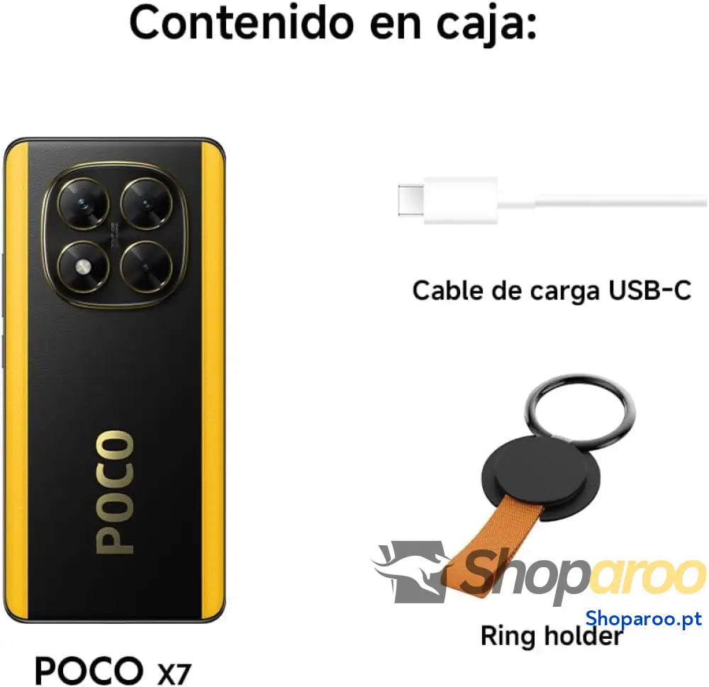 Xiaomi POCO X7 Smartphone de 12 + 512 GB ecrã CrystalRes 1.5K AMOLED curvo MediaTek Dimensity 7300 Ultra câmara 50 MP