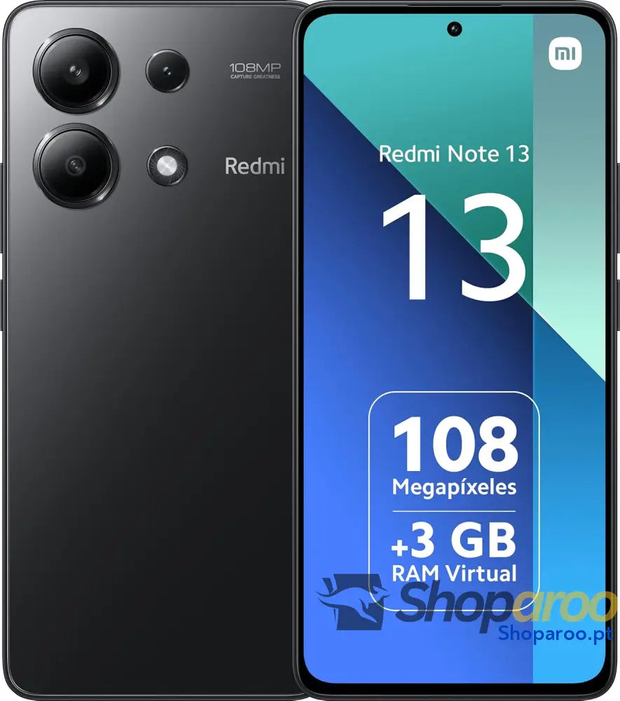 Xiaomi Redmi Note 13 4G Smartphone de 8 + 128 GB ecrã 6,67’’ AMOLED FHD+ 120 Hz Snapdragon 685 câmara tripla até 108 MP