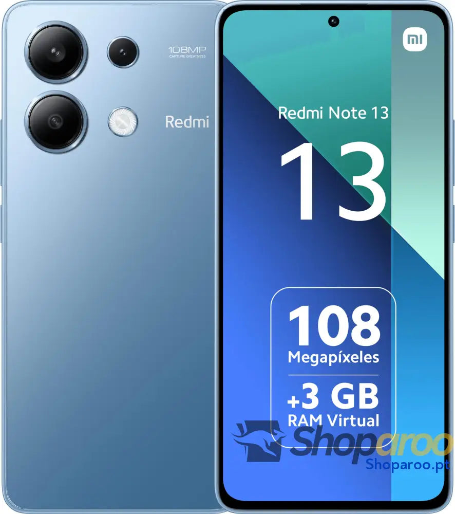 Xiaomi Redmi Note 13 4G Smartphone de 8 + 128 GB ecrã 6,67’’ AMOLED FHD+ 120 Hz Snapdragon 685 câmara tripla até 108 MP