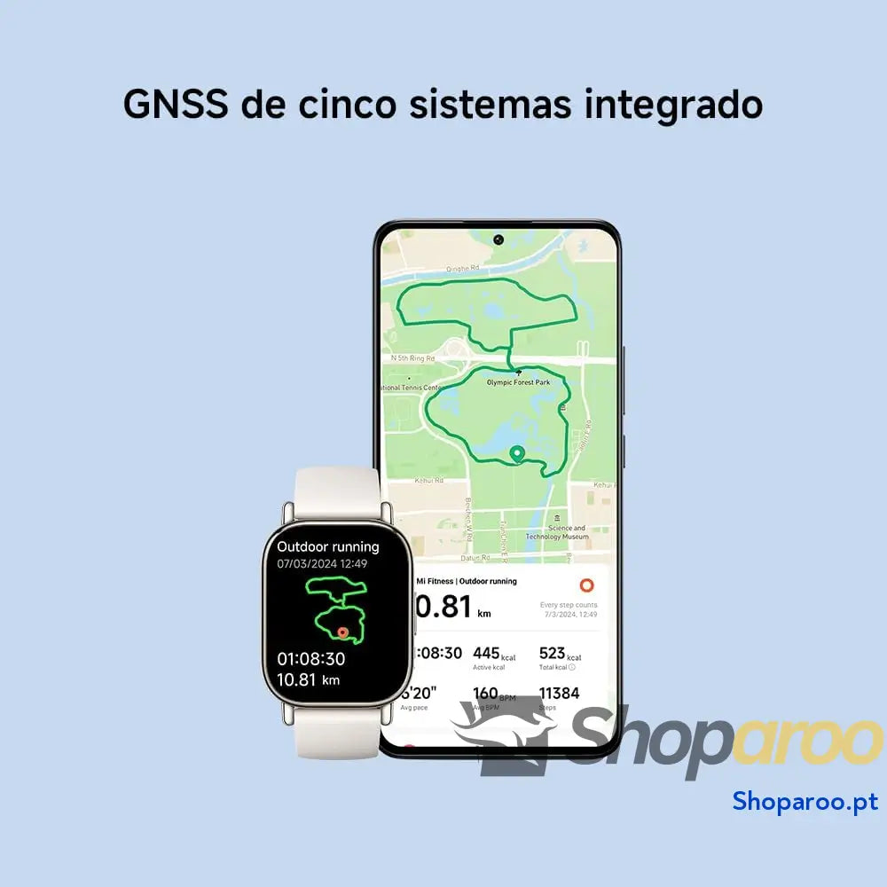 Xiaomi Redmi Watch 5 Lite chamadas Bluetooth ecrã AMOLED de 1,96 polegadas monitor frequência cardíaca 150 modos