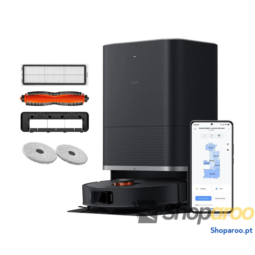 Xiaomi Robot Vacuum S20 aspirador e limpa chão com sistema inteligente de navegação a laser (LDS) sucção 5000 Pa