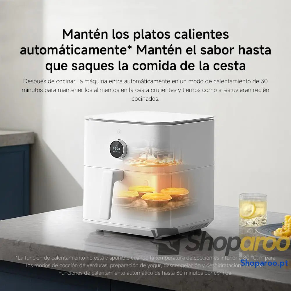 Xiaomi Fritadeita Air Fryer 6,5L cozedura uniforme 360° ecrã OLED branco