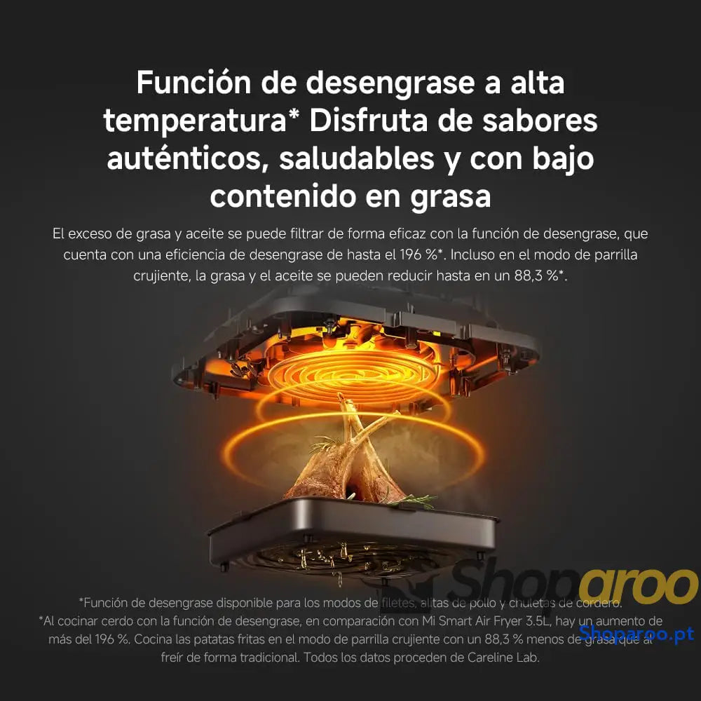 Xiaomi Fritadeita Air Fryer 6,5L cozedura uniforme 360° ecrã OLED branco
