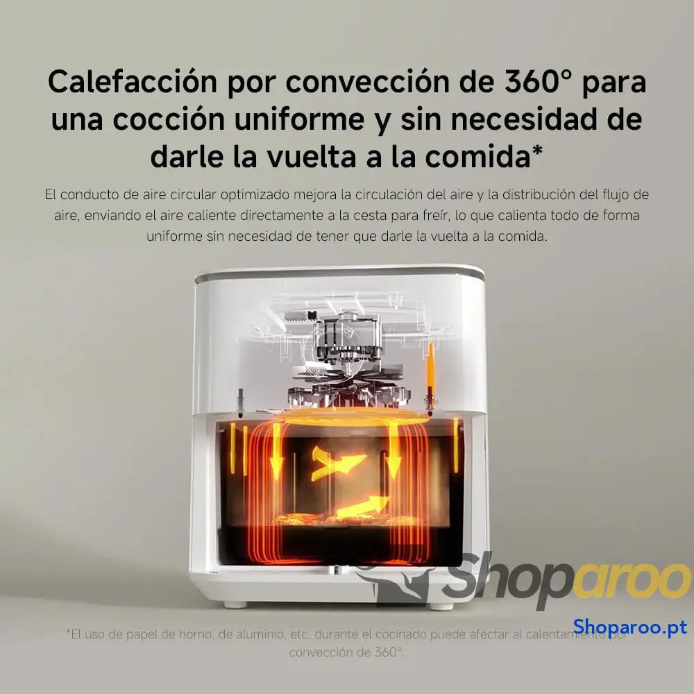 Xiaomi Fritadeita Air Fryer 6,5L cozedura uniforme 360° ecrã OLED branco