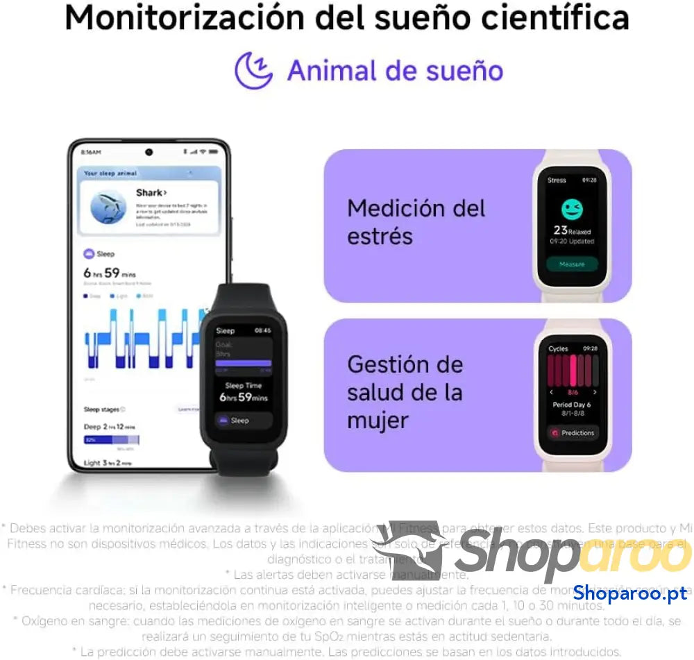 Xiaomi Smart Band 9 Active Pulsera de Actividad autonomía hasta 18 días Pantalla TFT 1,47’’ con tasa refresco 60 Hz