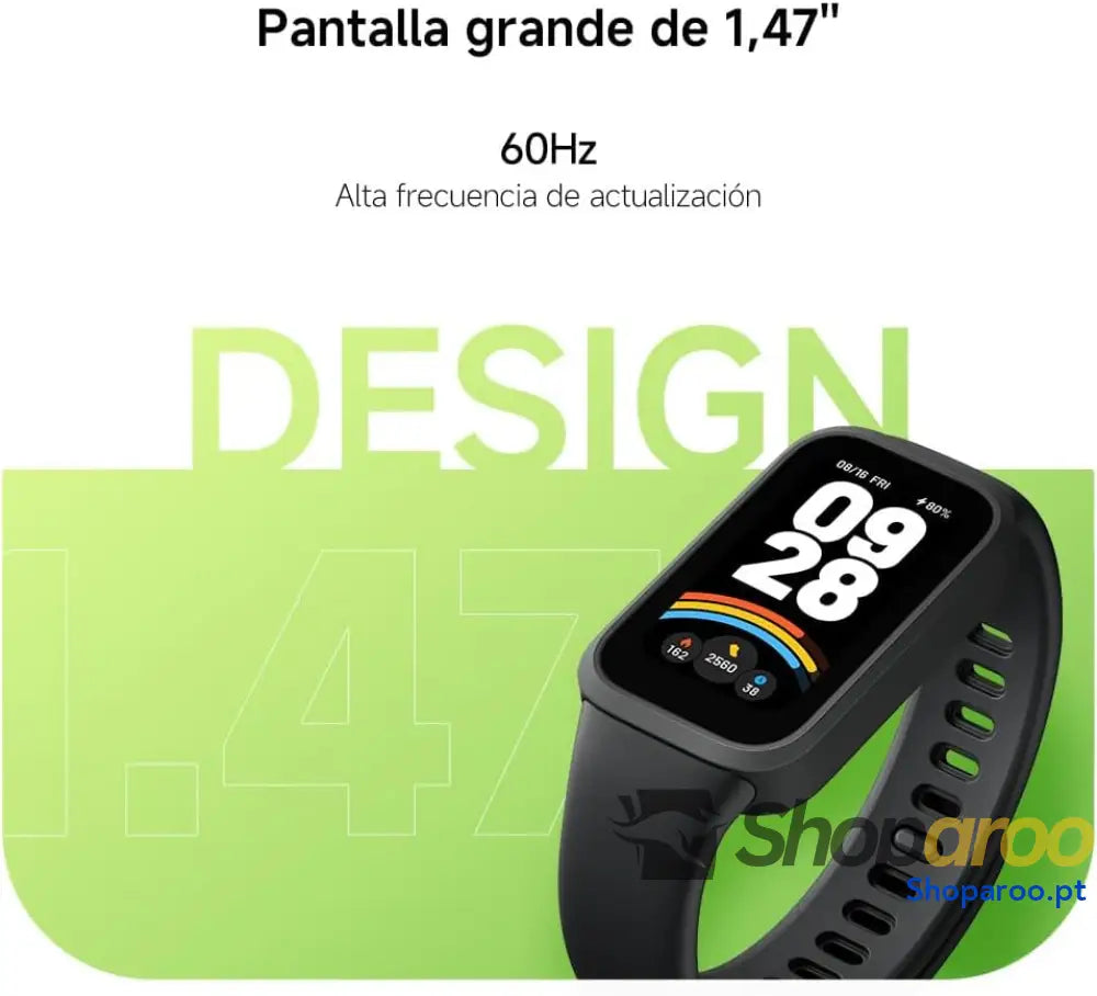 Xiaomi Smart Band 9 Active Pulsera de Actividad autonomía hasta 18 días Pantalla TFT 1,47’’ con tasa refresco 60 Hz