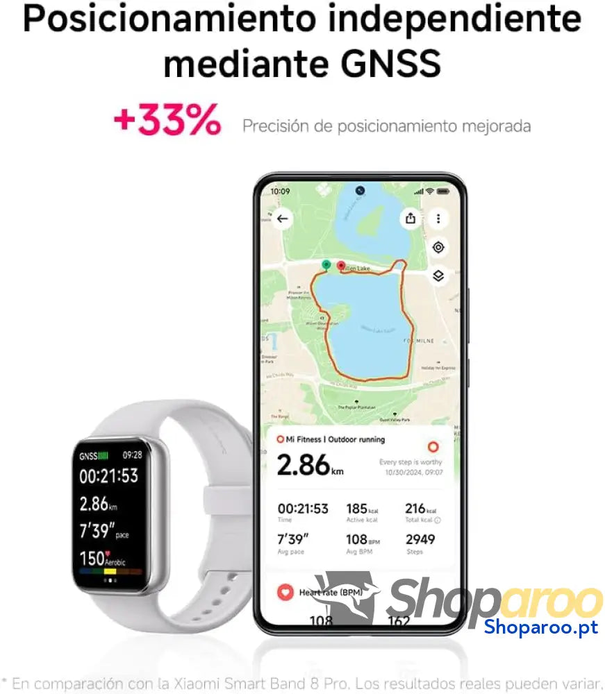 XIAOMI Smart Band 9 Pro Pulseira de atividade até 21 dias ecrã AMOLED 1,74’’ monitorização do sono modos desportivos