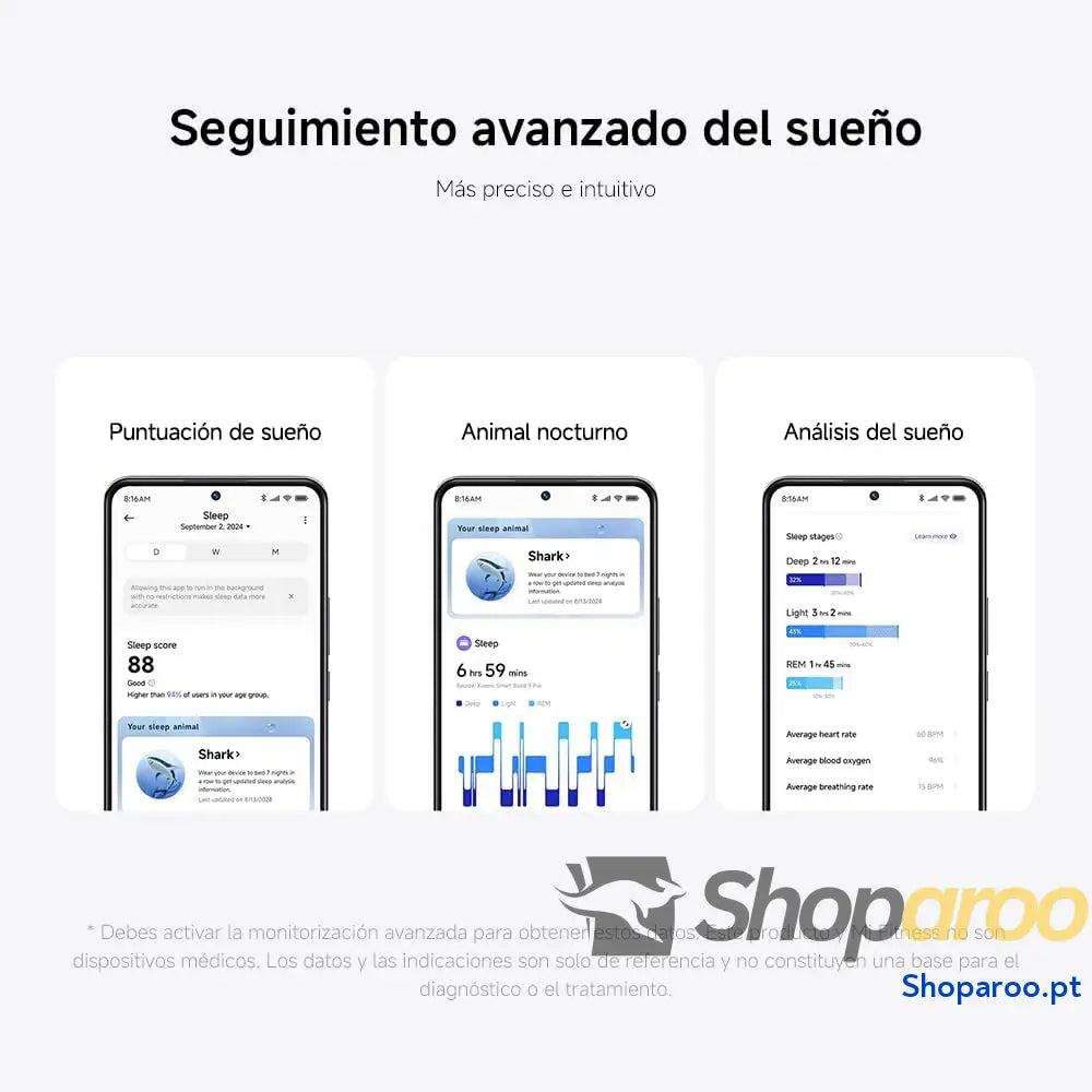 XIAOMI Smart Band 9 Pro Pulseira de atividade até 21 dias ecrã AMOLED 1,74’’ monitorização do sono modos desportivos
