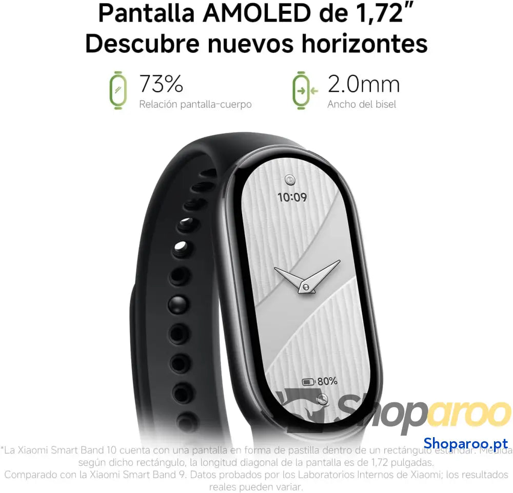 Xiaomi Smartband 10 Ecrã AMOLED