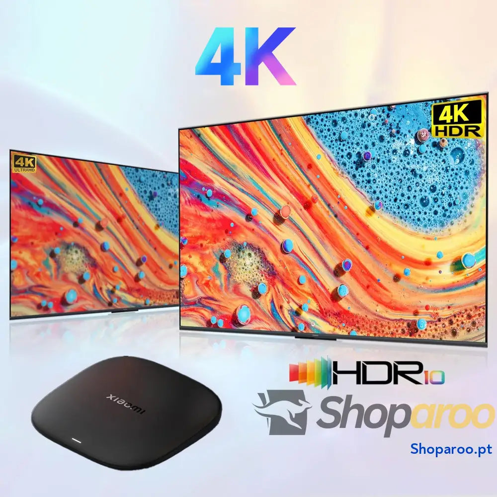 Xiaomi TV Box S (3ª geração) leitor multimédia de streaming 4K Ultra HD 2 GB RAM 32 memória Smart compatível com Google
