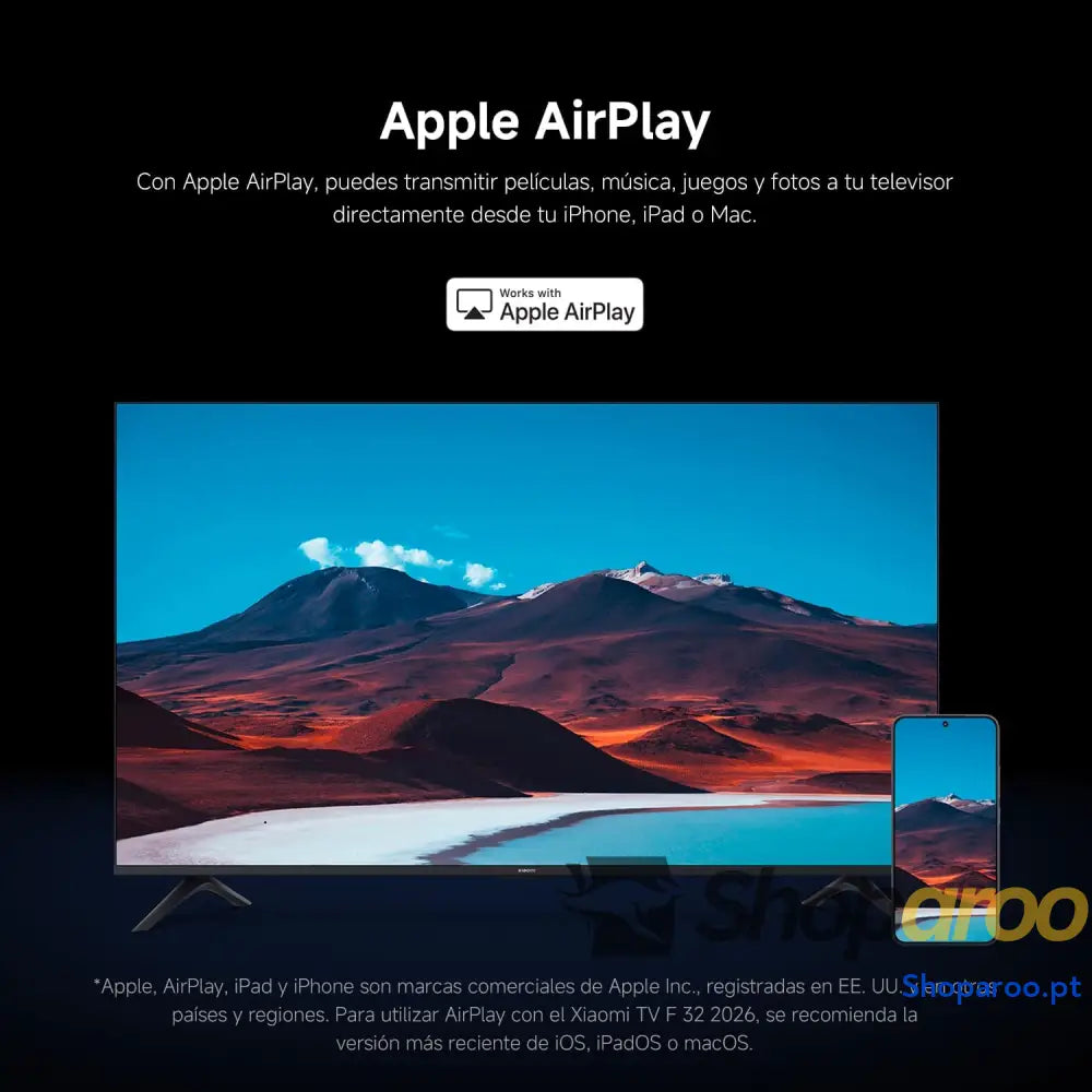 XIAOMI TV F 32 polegadas (81 cm) HD Smart Fire OS7 controlo de voz Alexa áudio Dolby DTS Virtual: X compatível