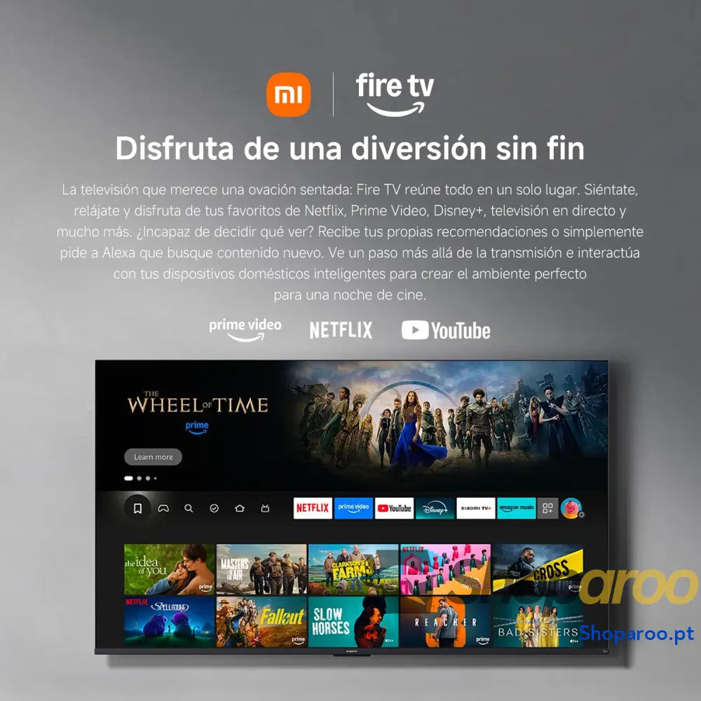 XIAOMI TV F 32 polegadas (81 cm) HD Smart Fire OS7 controlo de voz Alexa áudio Dolby DTS Virtual: X compatível