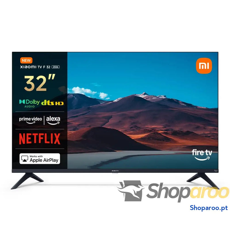 XIAOMI TV F 43 polegadas (109 cm) 4K UHD Smart Fire controlo por voz Alexa HDR10 MEMC 2 GB + 32 compatível com Apple