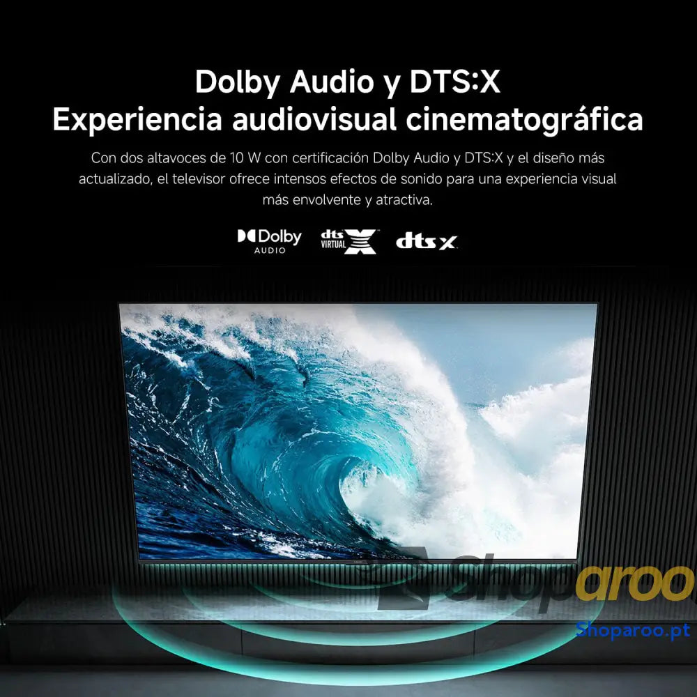 XIAOMI TV F 43 polegadas (109 cm) 4K UHD Smart Fire controlo por voz Alexa HDR10 MEMC 2 GB + 32 compatível com Apple